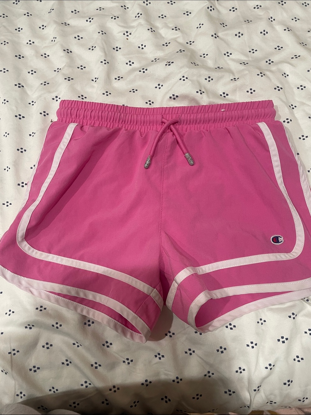 Pink athletic shorts